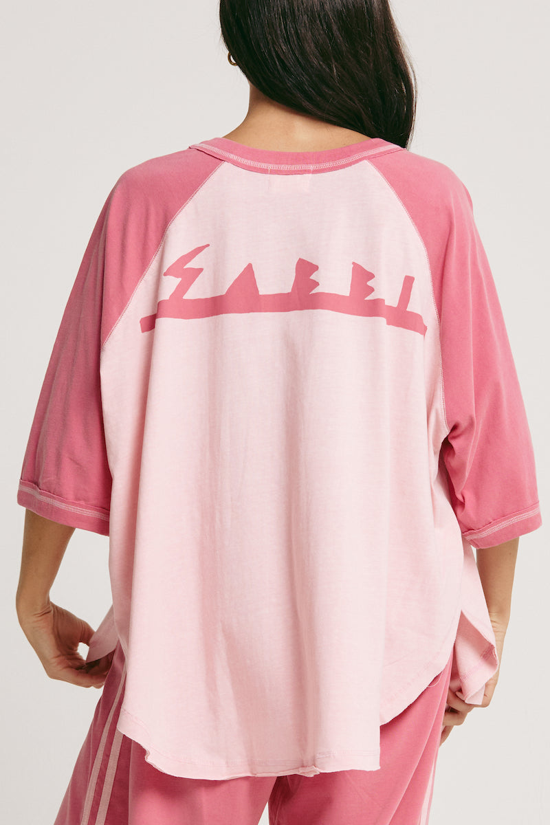 The Raglan Margie Tee, Pink