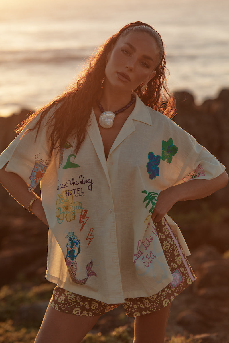 The Patron Seas the Day Shirt, Cream