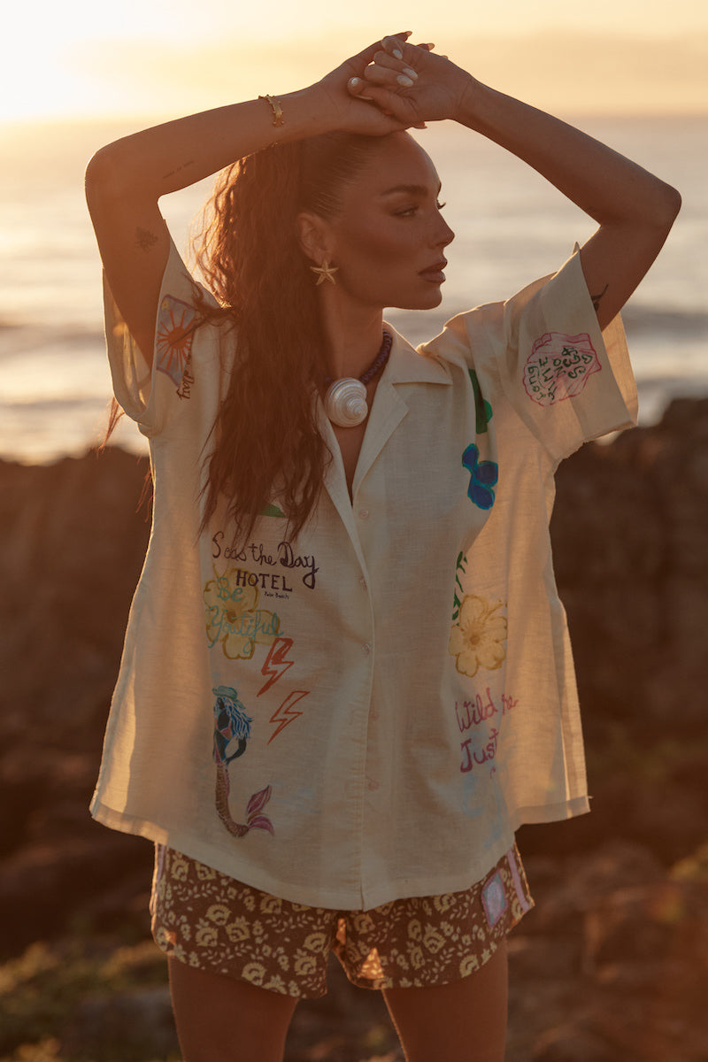 The Patron Seas the Day Shirt, Cream