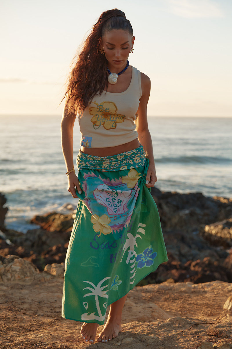 The Maxi Seas the Day Skirt, Green