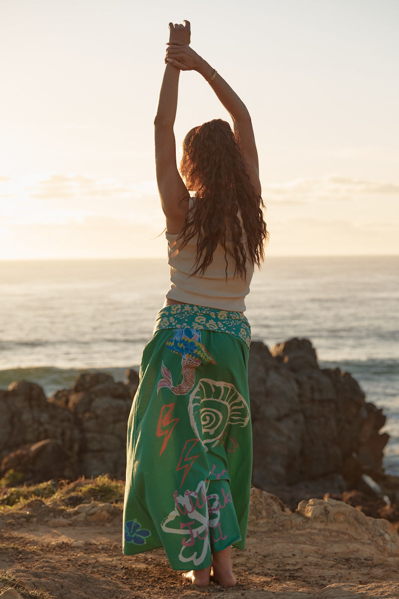 The Maxi Seas the Day Skirt, Green