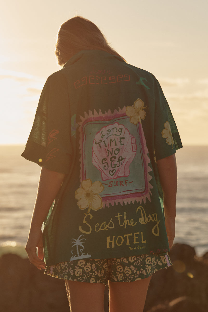 The Patron Seas the Day Shirt, Green