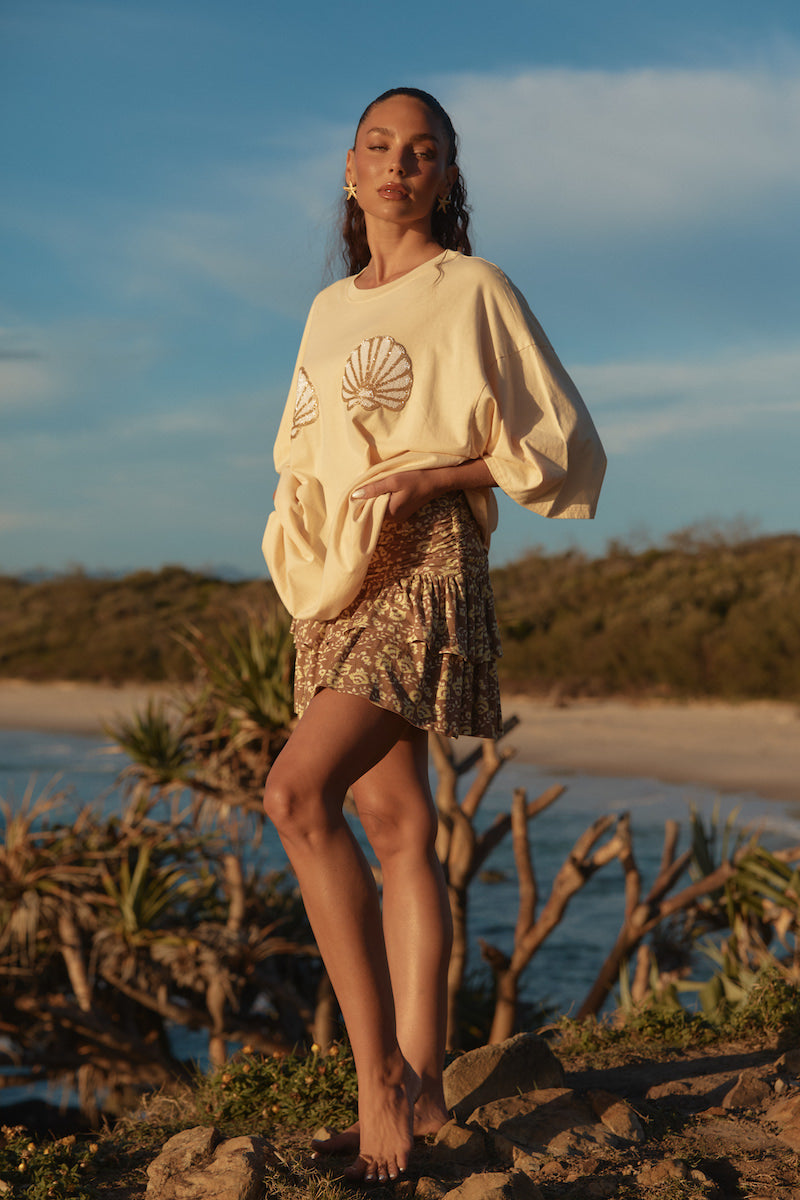 The Ra-Ra Seas the Day Skirt, Mocha