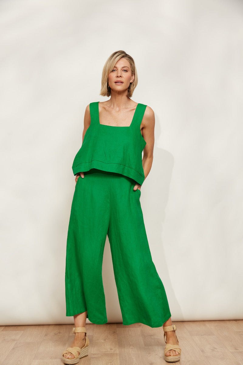 Halcyon Crop Pant, Emerald