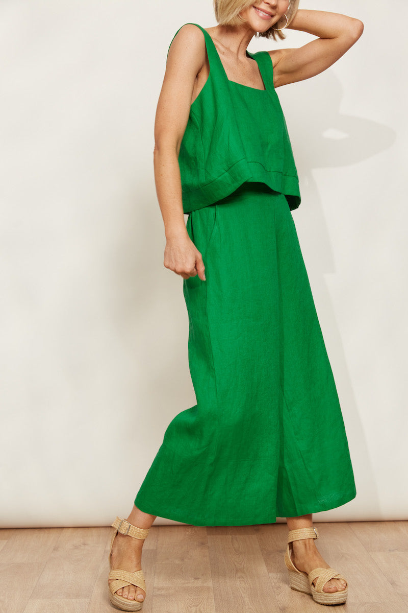 Halcyon Crop Pant, Emerald