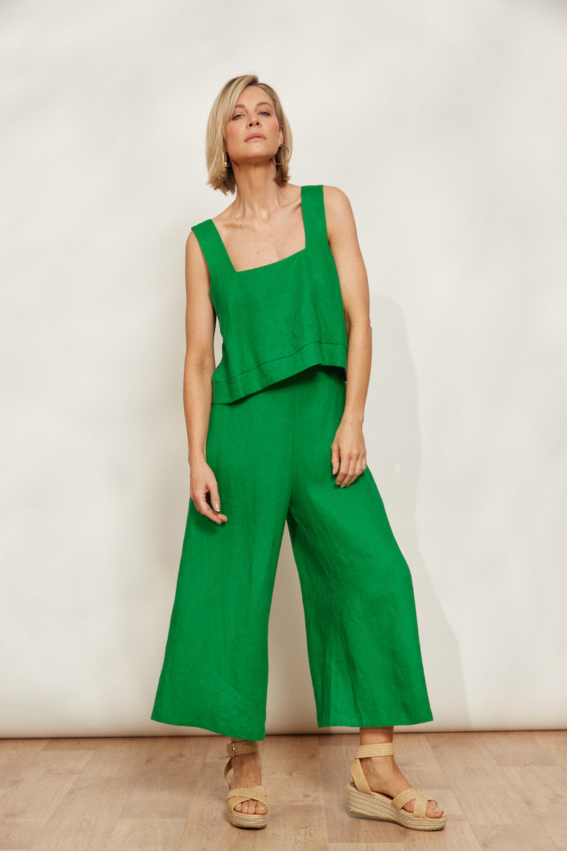 Halcyon Crop Pant, Emerald