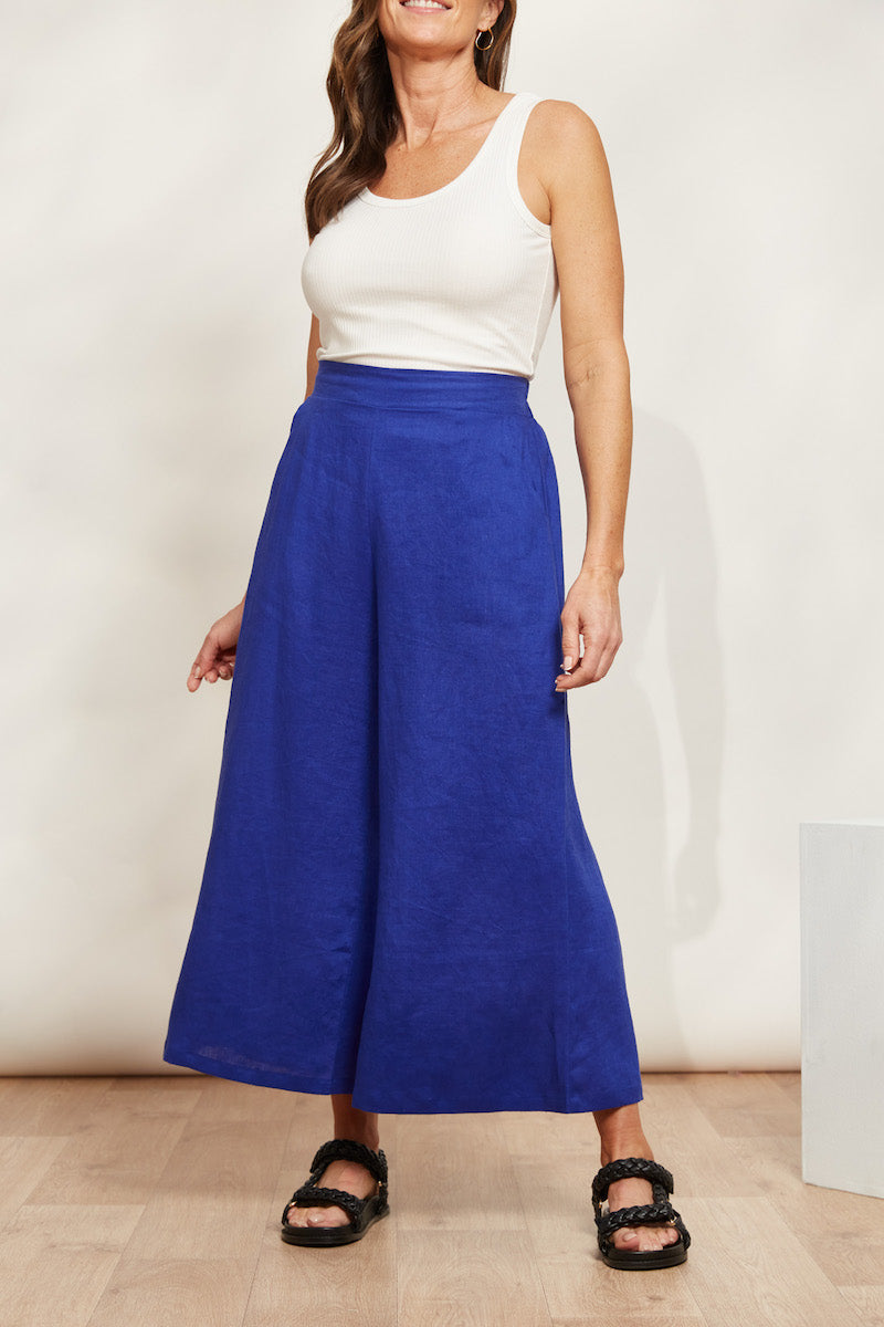 Halcyon Crop Pant, Cobalt