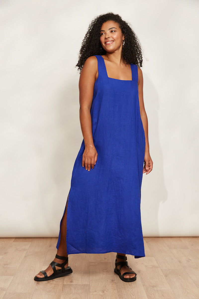 Halcyon Dress, Cobalt