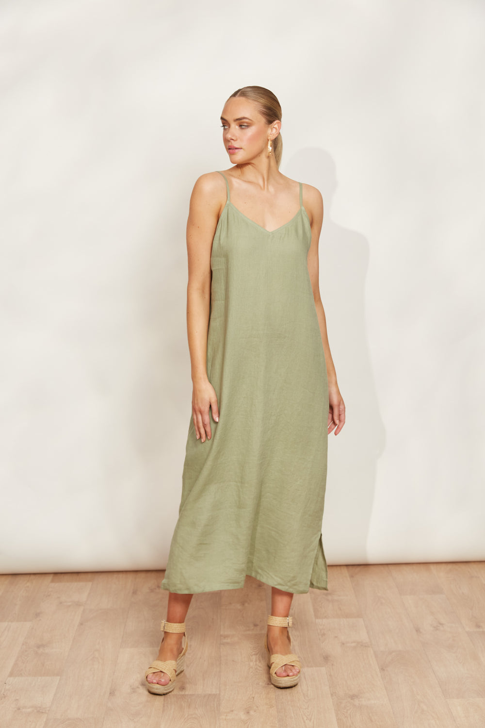 Sojourn Tank Maxi Dress, Aloe