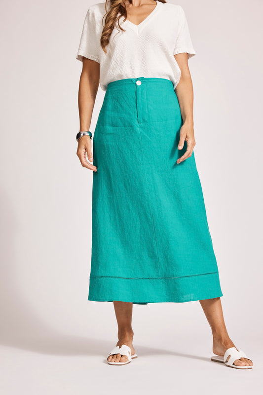 Miramar Maxi Skirt, Lagoon