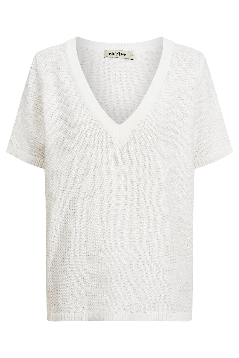 Artemis Knit Top, White