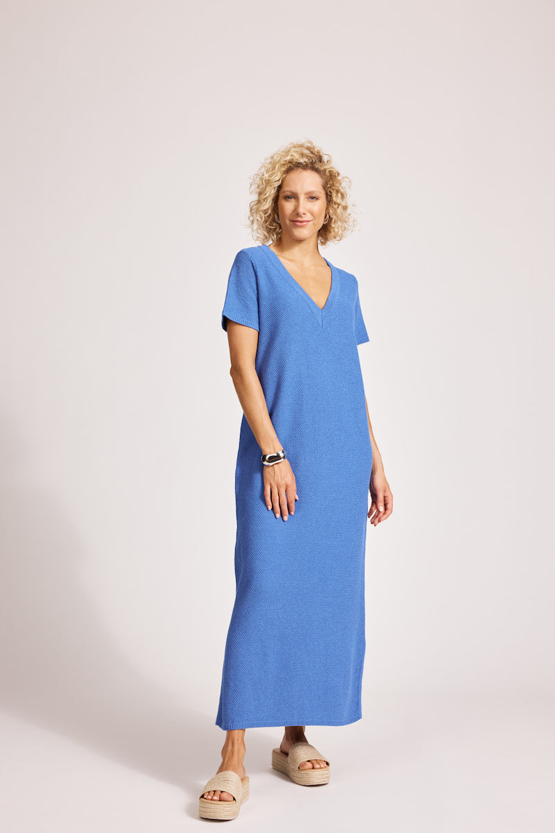 Artemis Knit Dress, Aegean