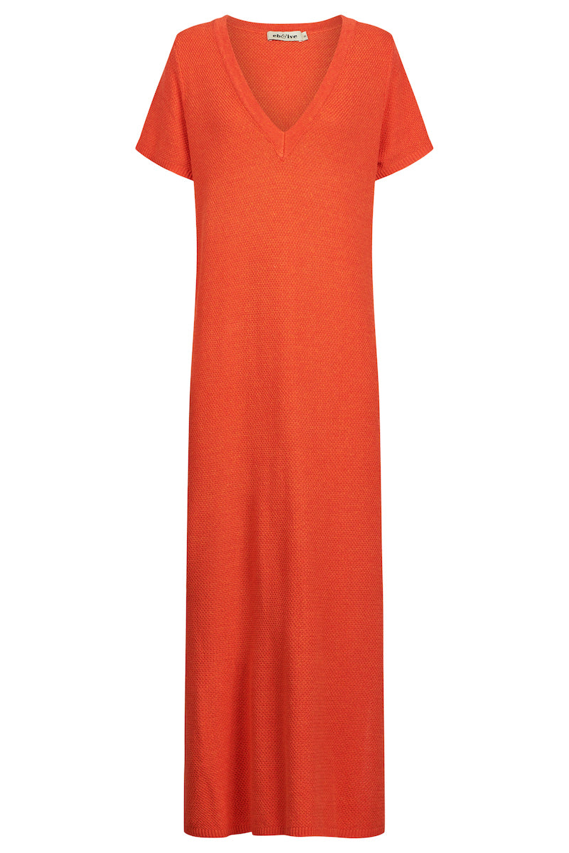 Artemis Knit Dress, Coral