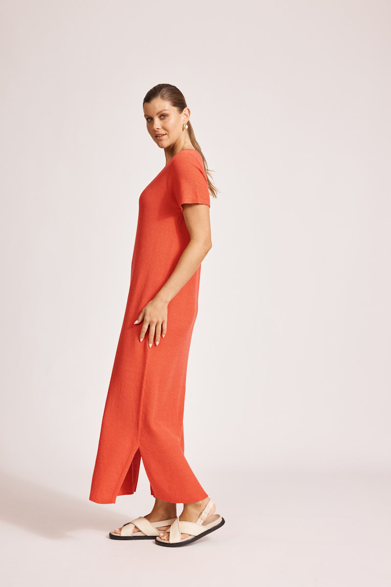 Artemis Knit Dress, Coral