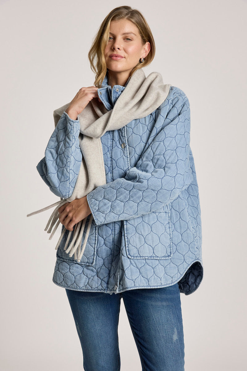 Sansi Quilted Jacket, Denim