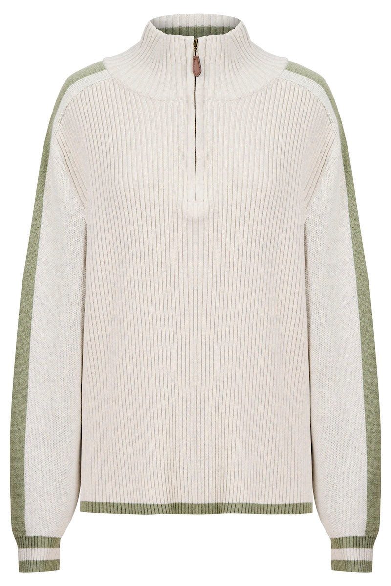Liora Zip Jumper, Sage