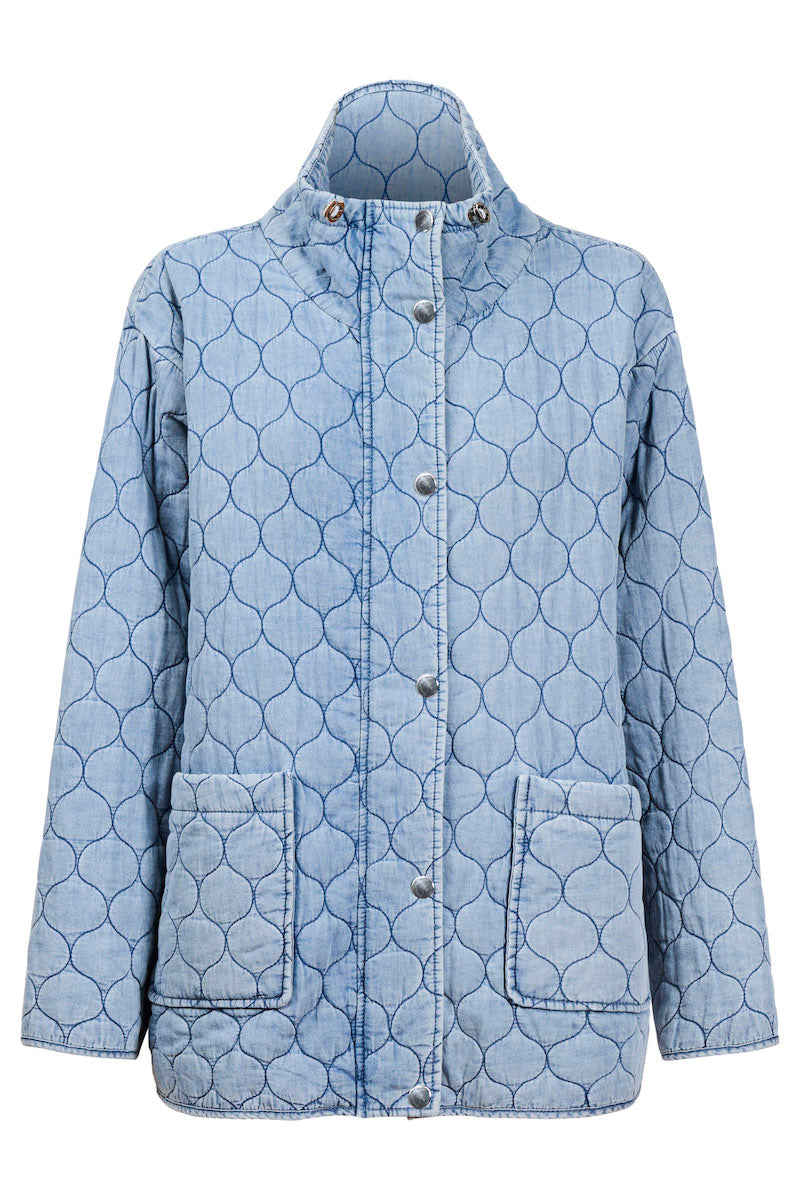 Sansi Quilted Jacket, Denim