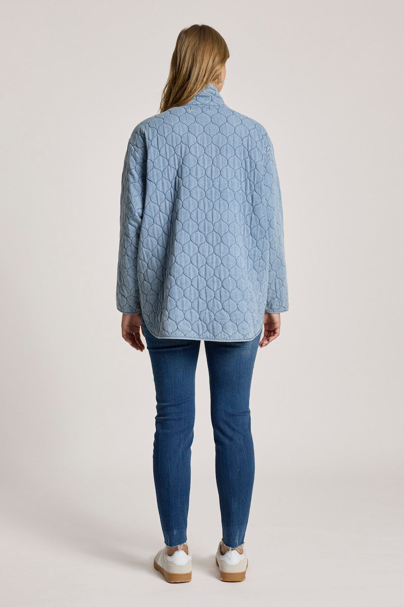 Sansi Quilted Jacket, Denim