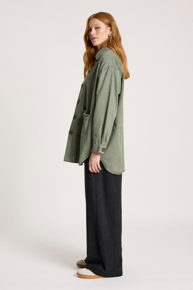 Bodhi Denim Jacket, Olive