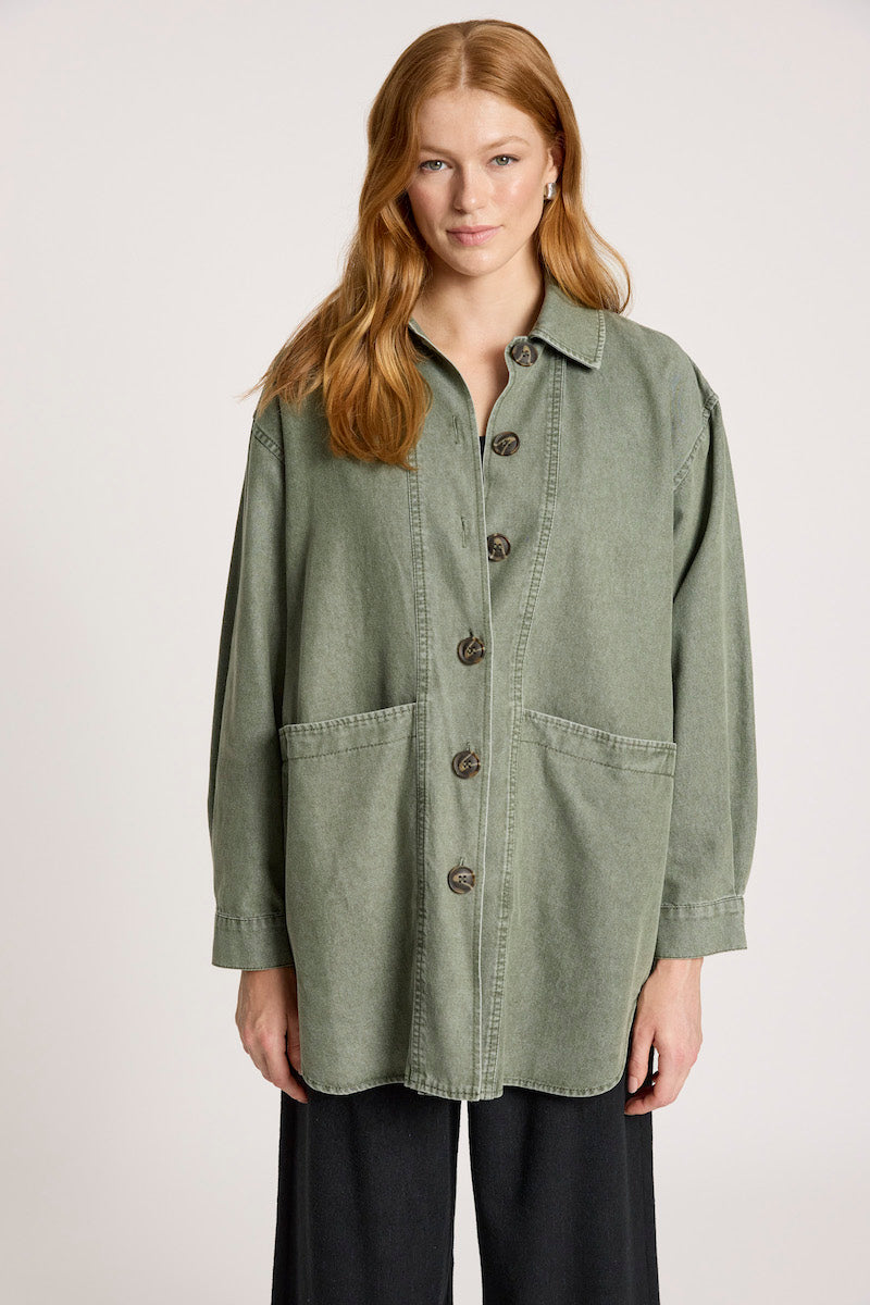 Bodhi Denim Jacket, Olive