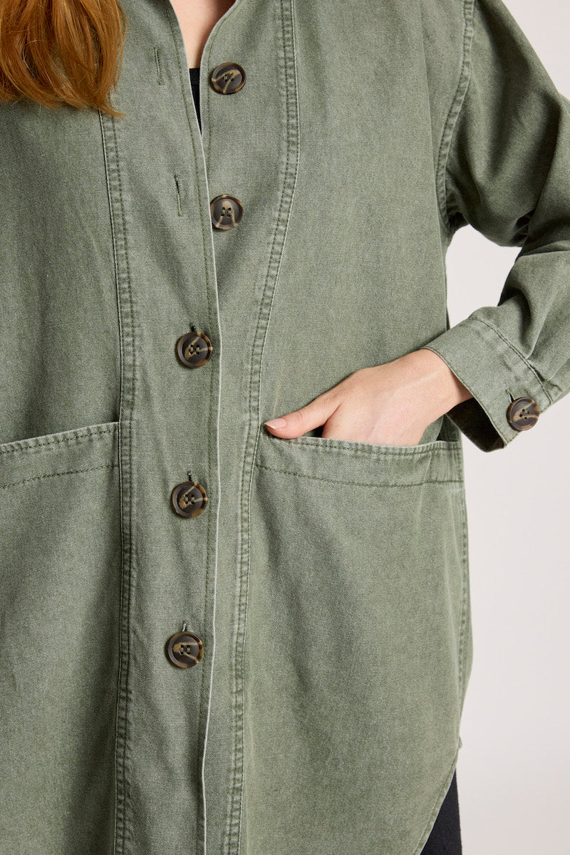 Bodhi Denim Jacket, Olive