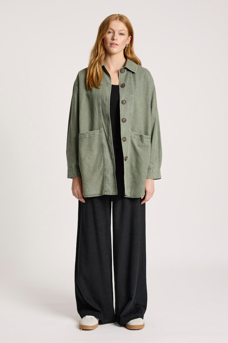 Bodhi Denim Jacket, Olive