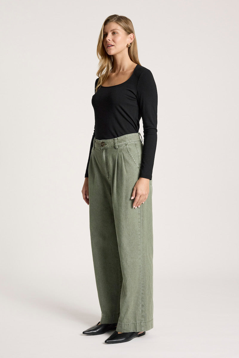 Bodhi Denim Pant, Olive