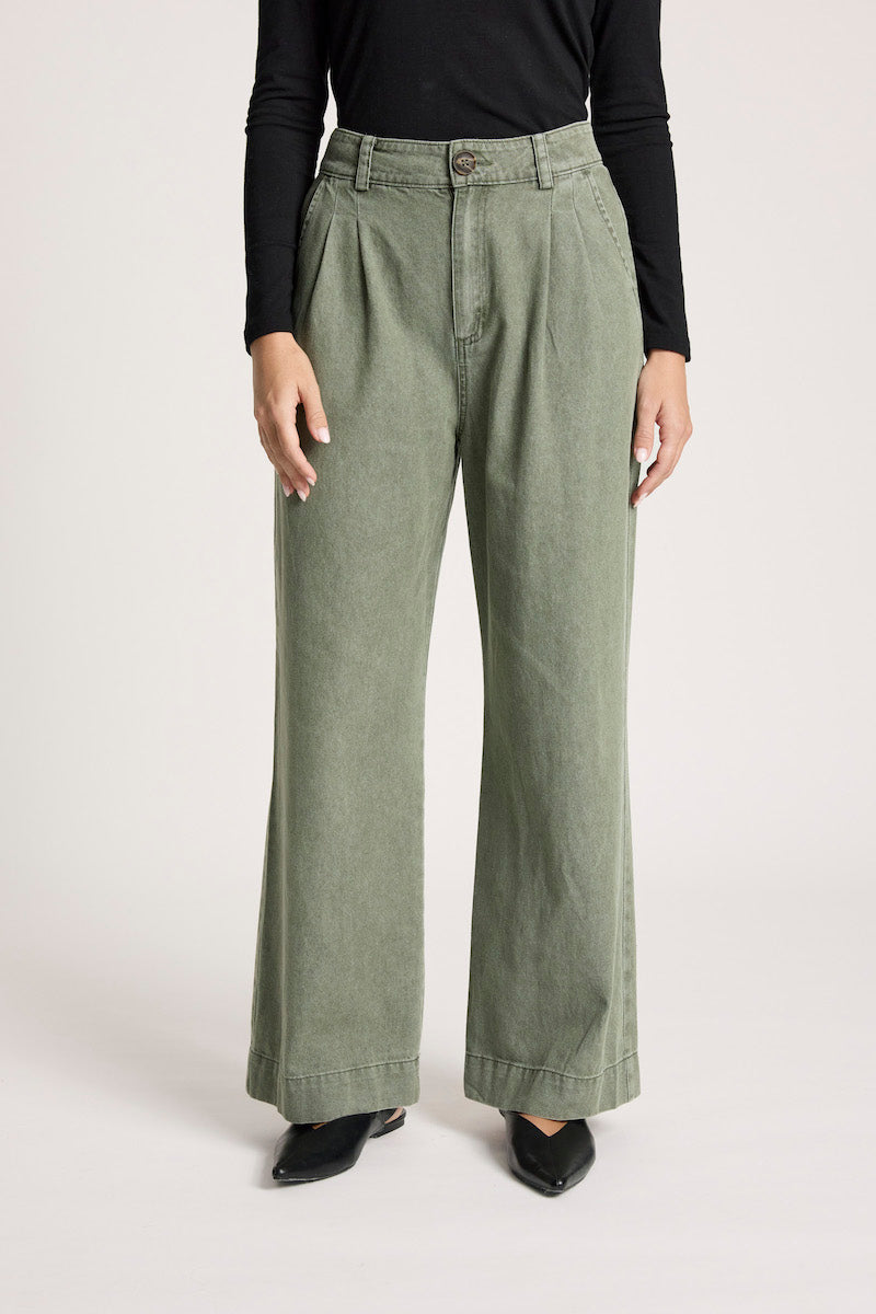 Bodhi Denim Pant, Olive