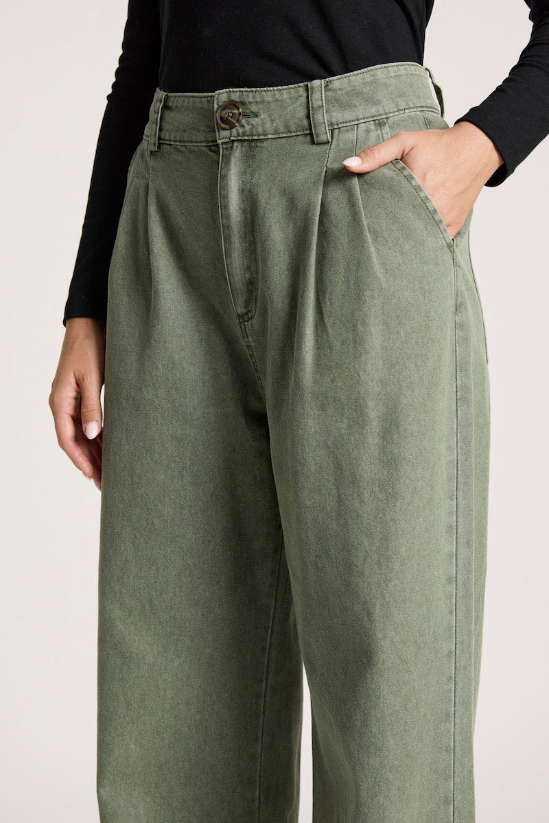 Bodhi Denim Pant, Olive
