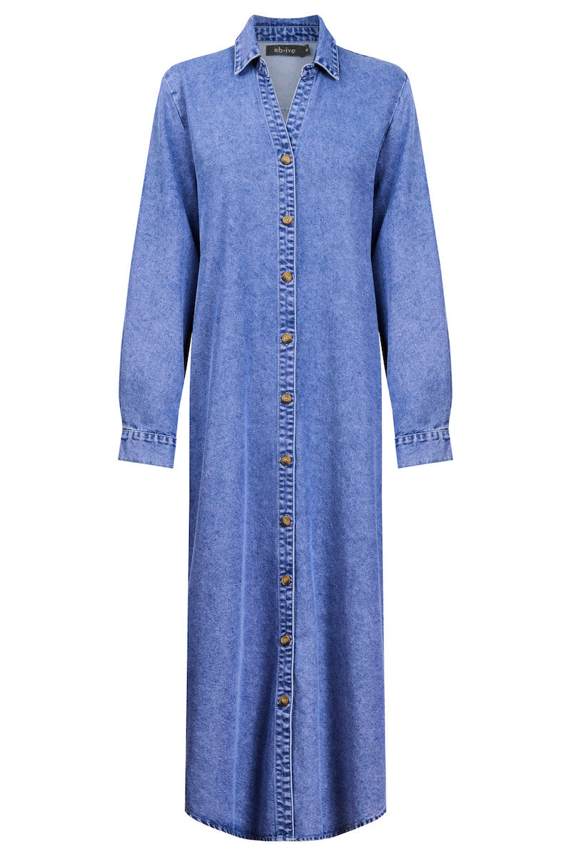Bodhi Denim Shirt Dress, Denim