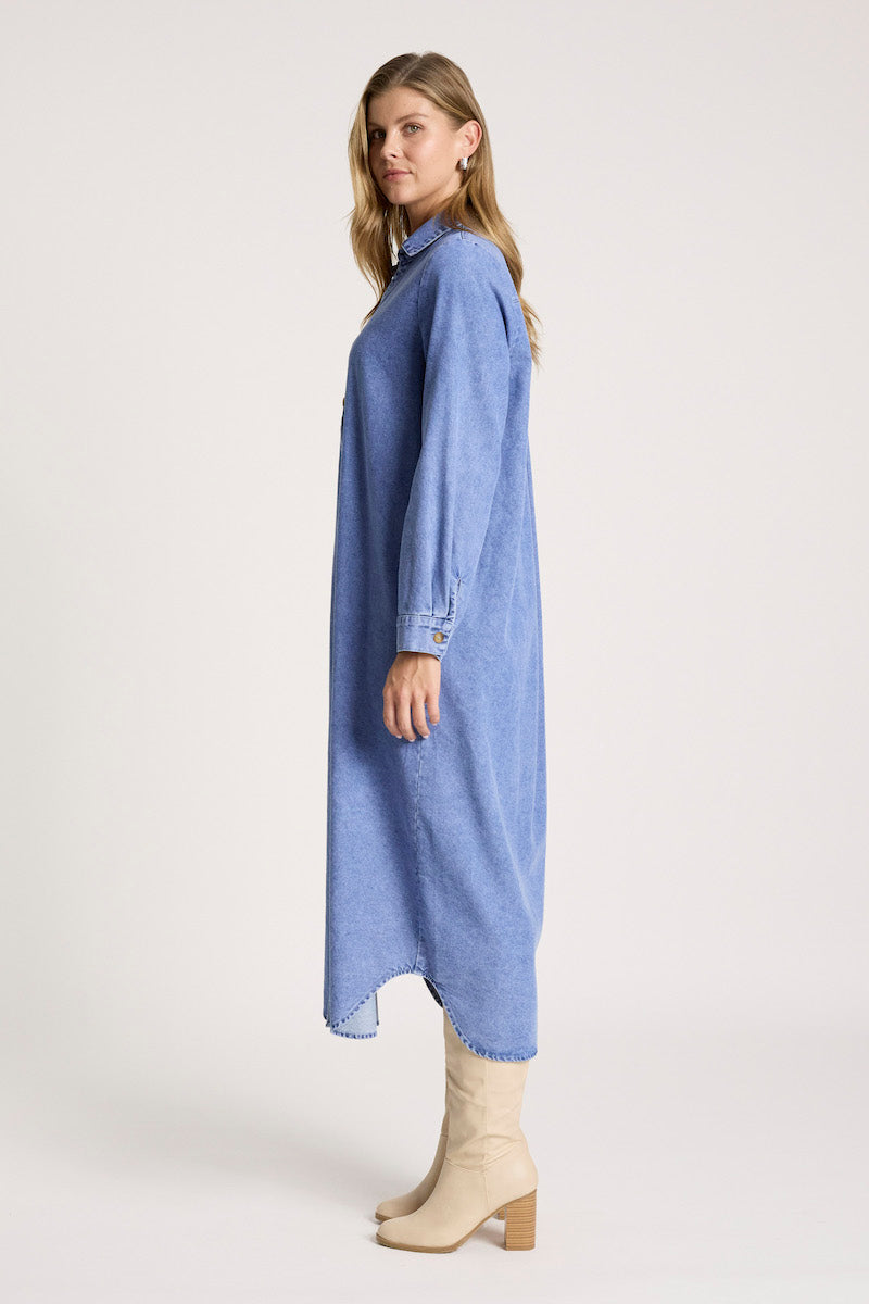Bodhi Denim Shirt Dress, Denim