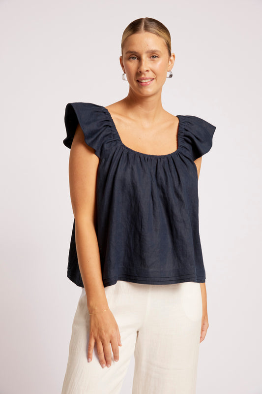 Cove Top, Indigo
