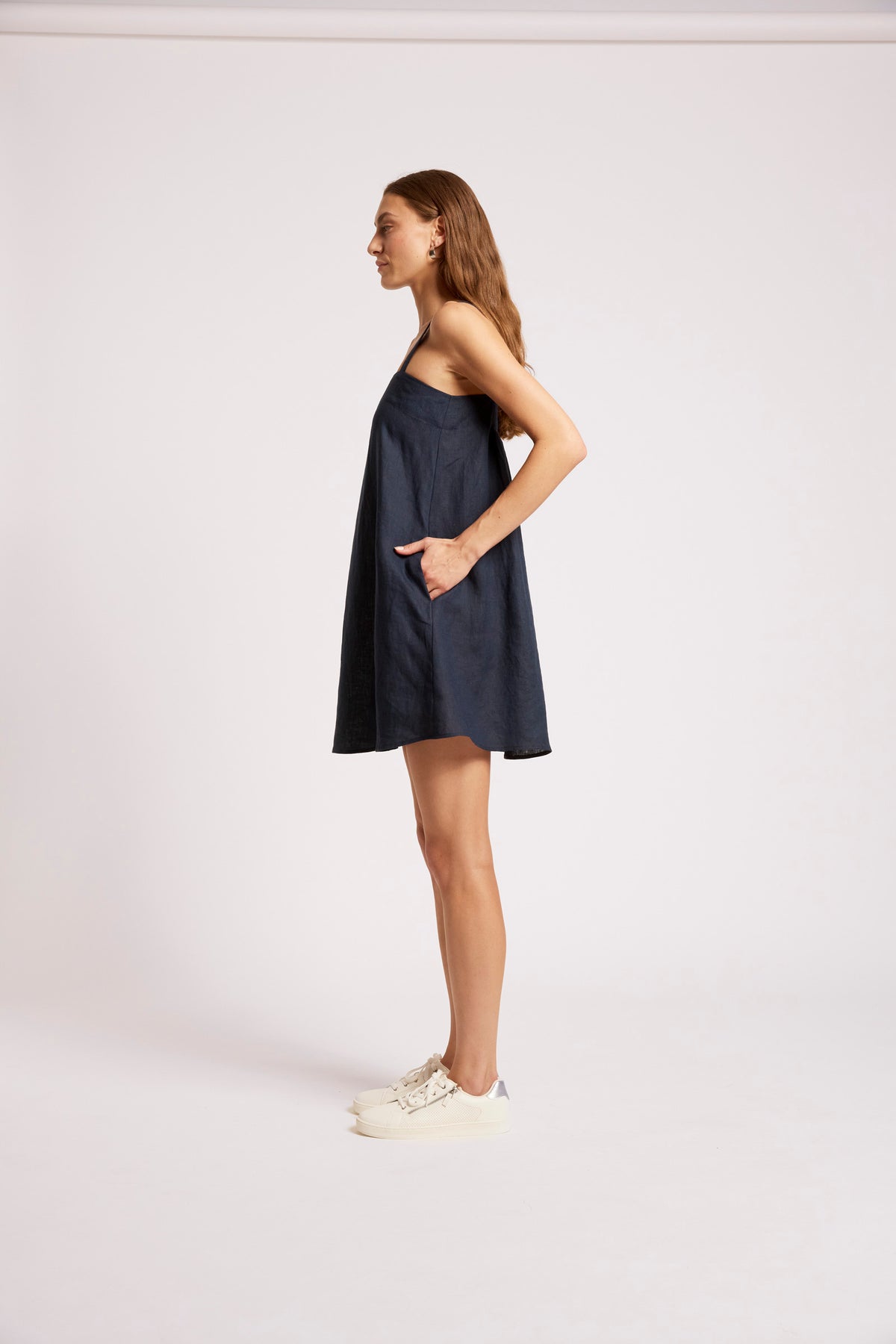 Cove Tank Dress, Indigo