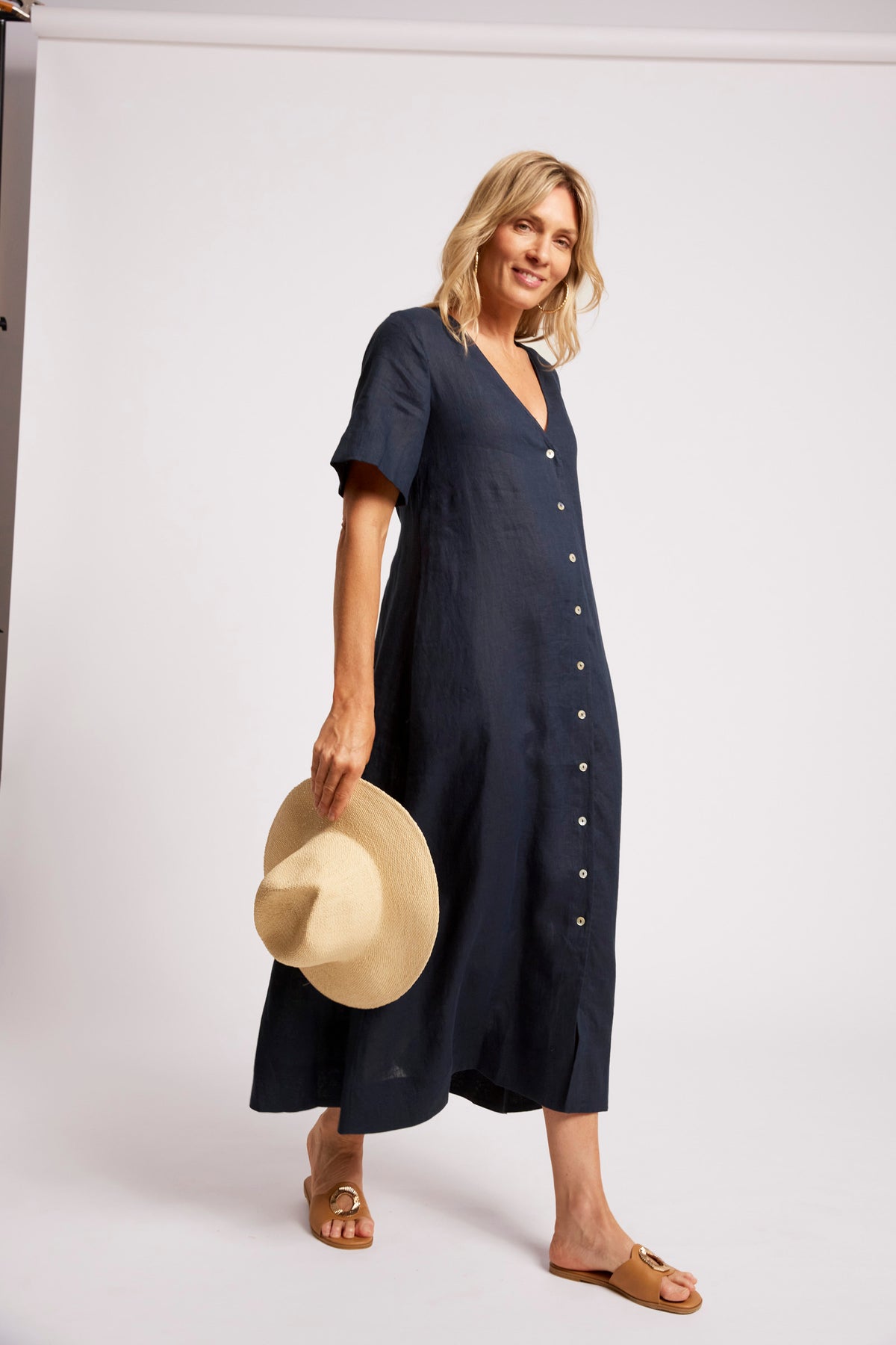 Cove Maxi Dress, Indigo