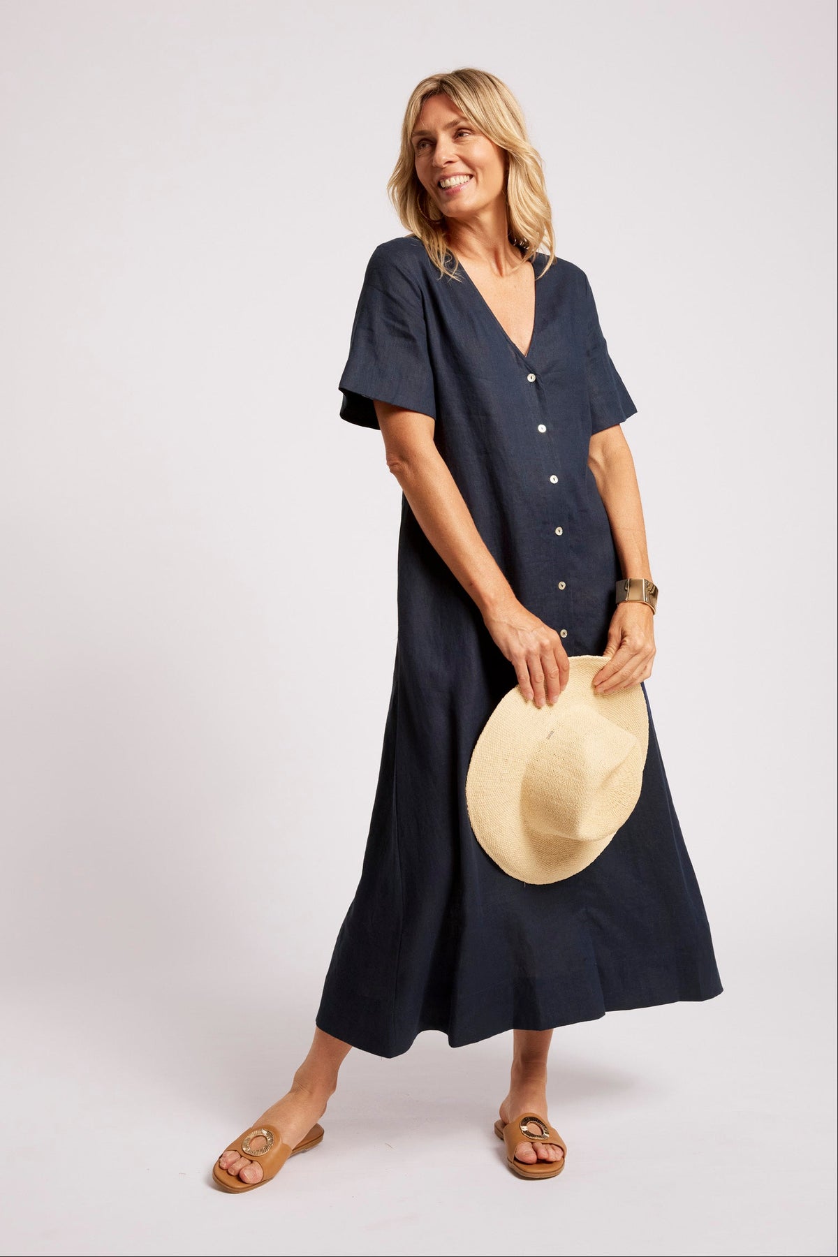 Cove Maxi Dress, Indigo