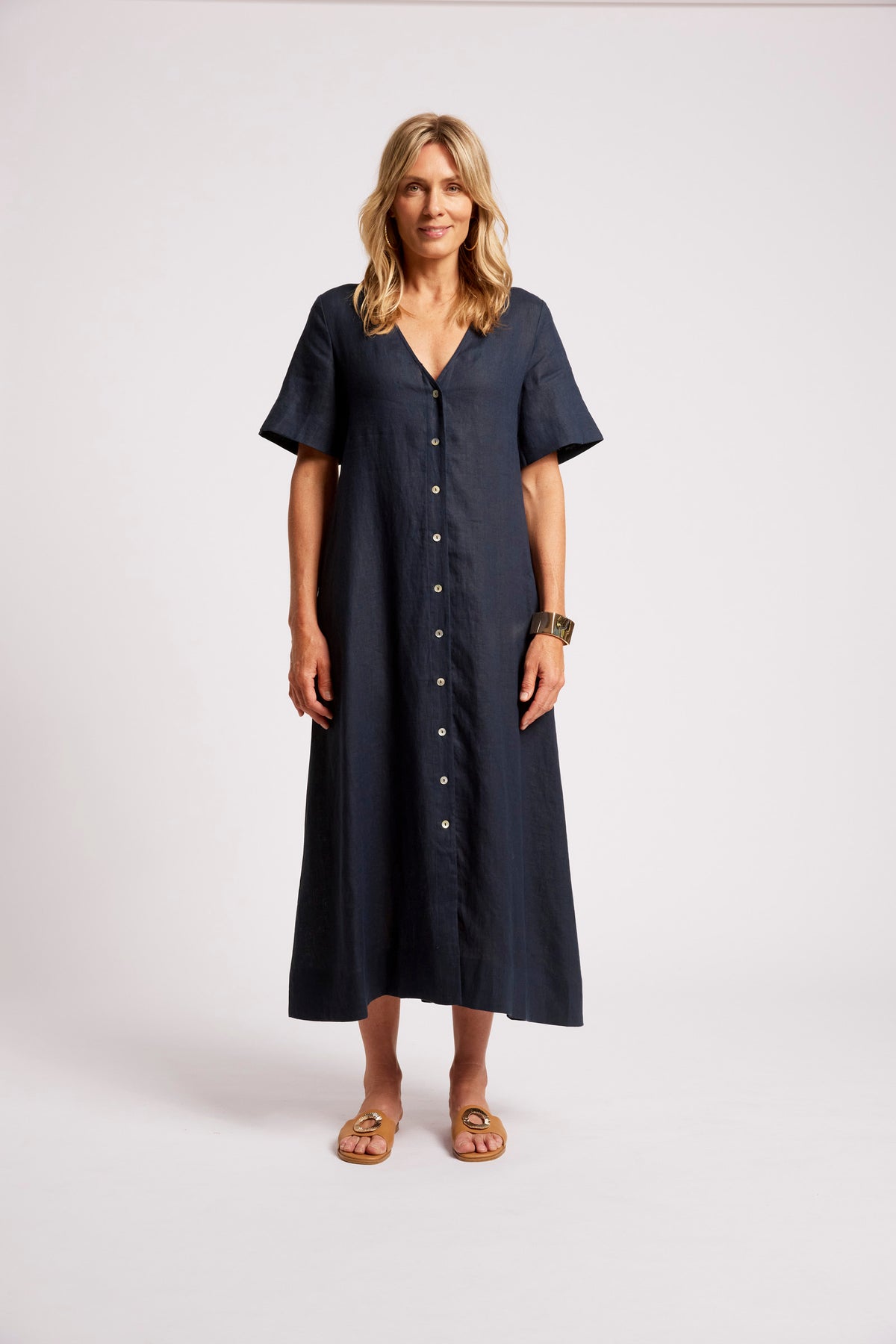 Cove Maxi Dress, Indigo