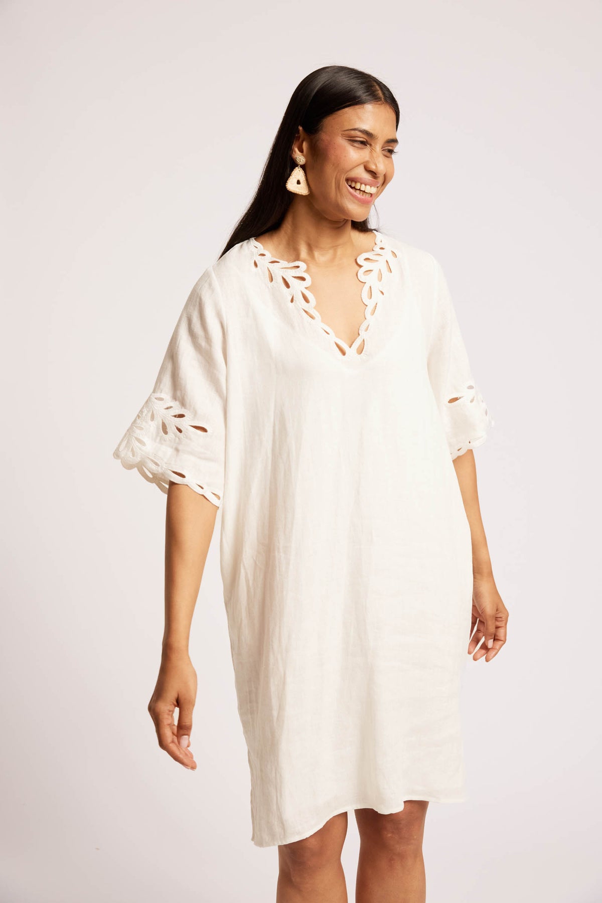 Maris Dress, White