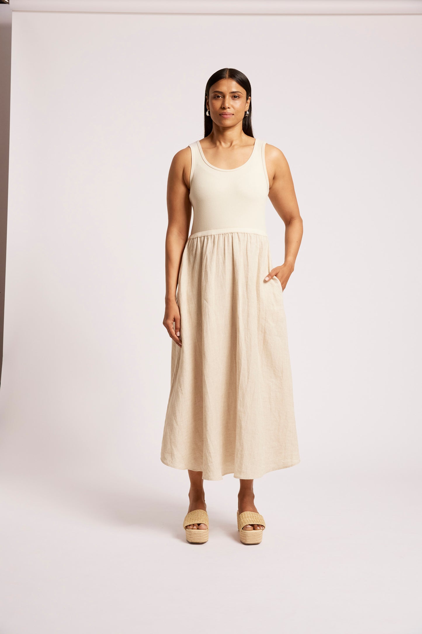 Maris Tank Maxi Dress, Tusk