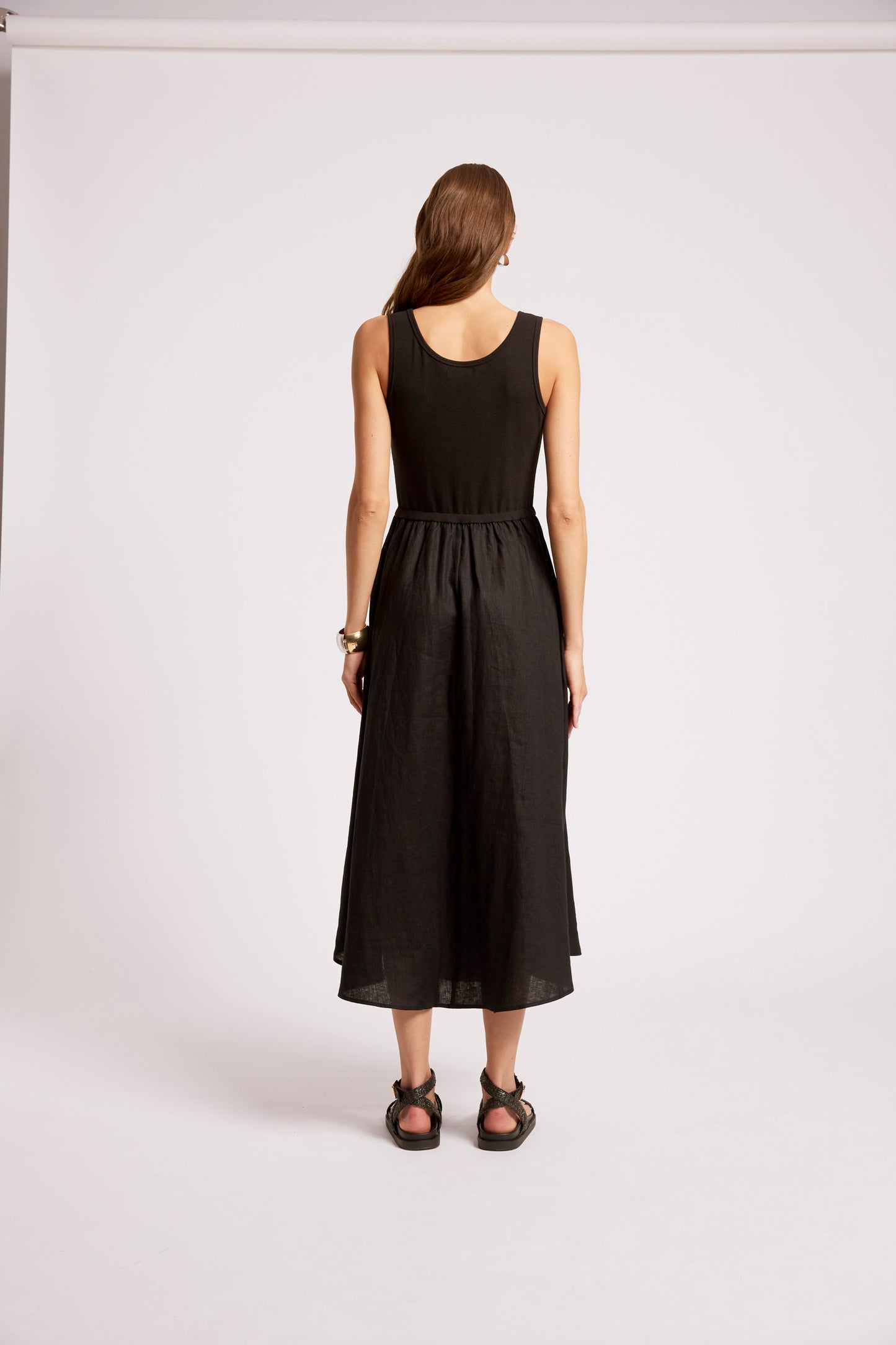 Maris Tank Maxi Dress, Black