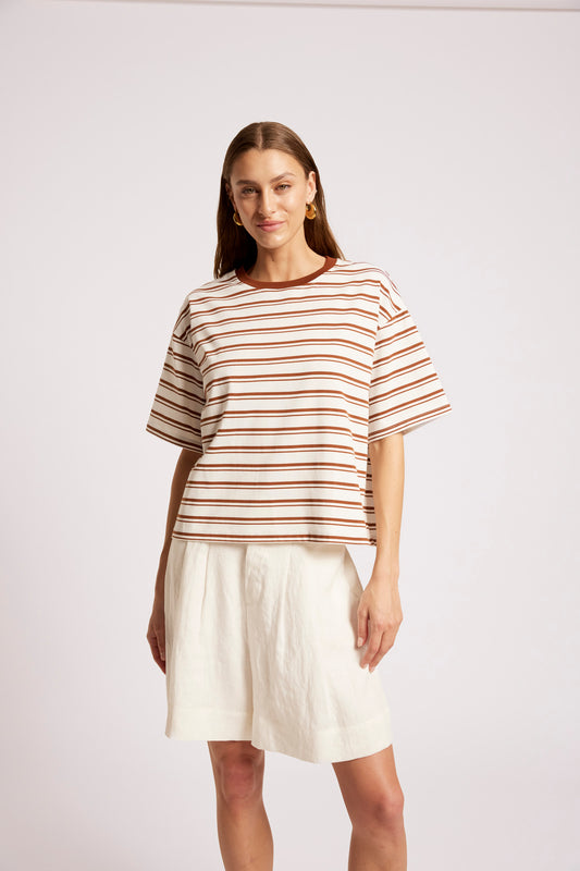 Paloma Striped T-Shirt, Dune