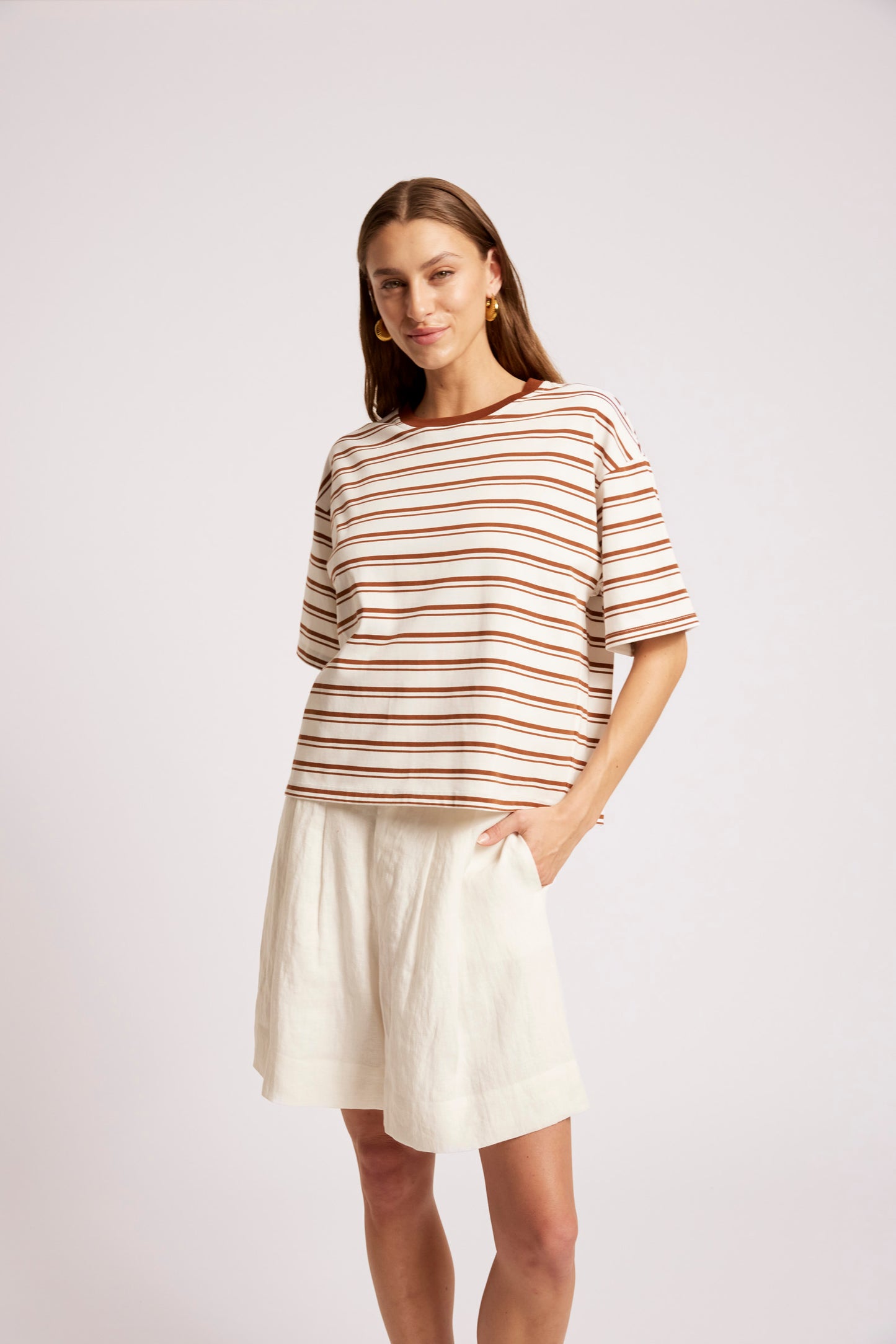 Paloma Striped T-Shirt, Dune
