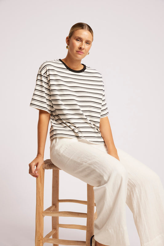 Paloma Striped T-Shirt, Black