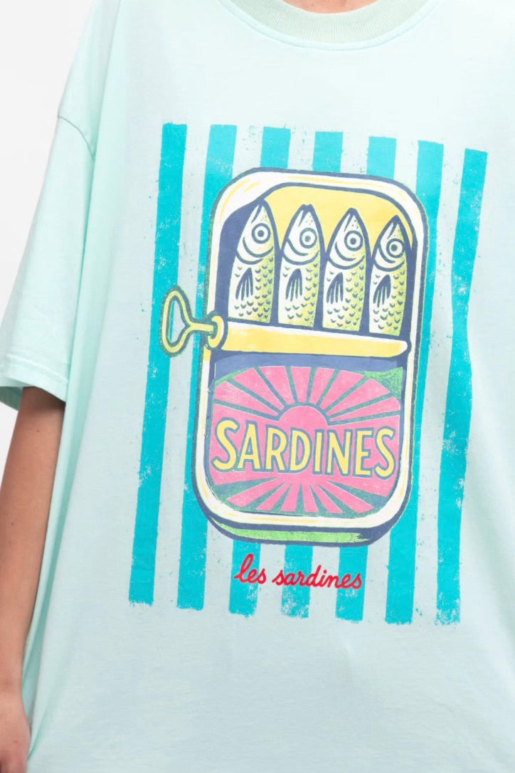 Sardines Tee, Blue