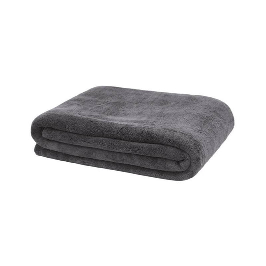 Microplush Throw, Charcoal