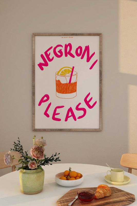 Negroni Please Art Print