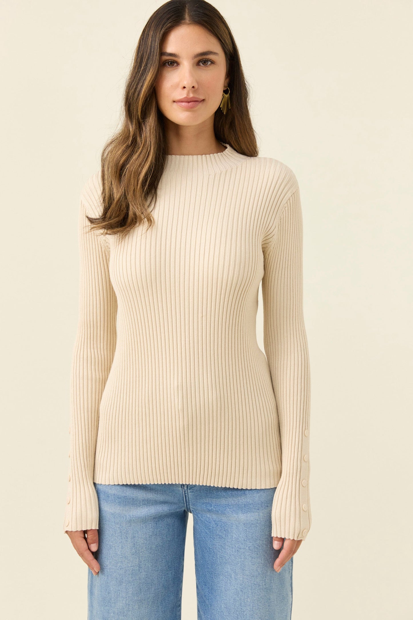 Juno Knit Top, Canvas