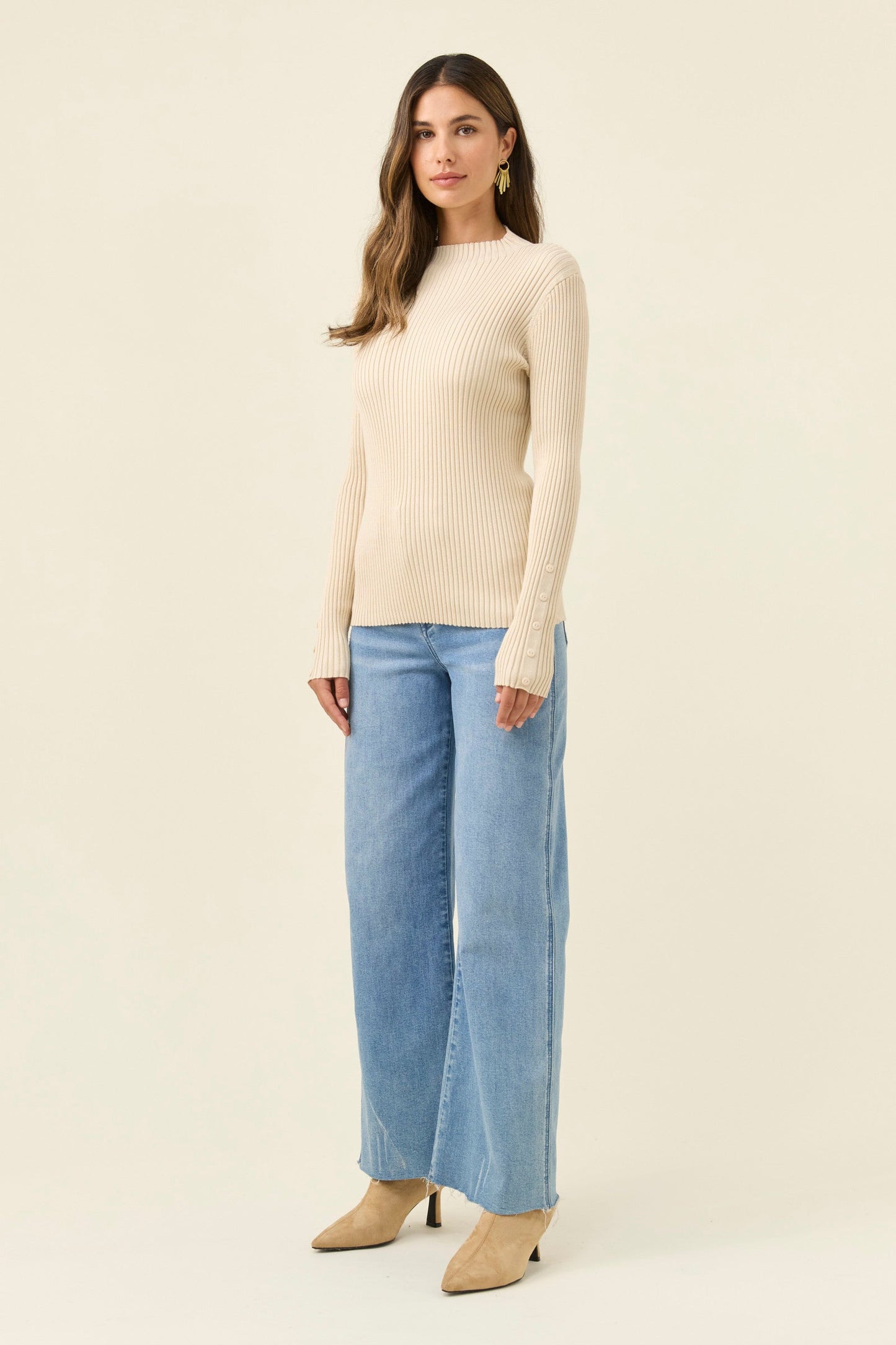 Juno Knit Top, Canvas