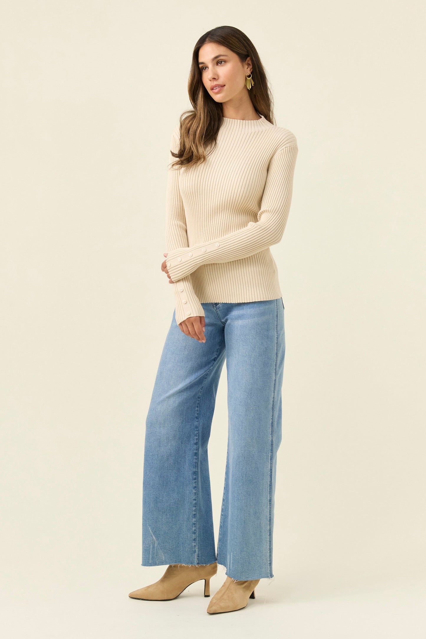 Juno Knit Top, Canvas