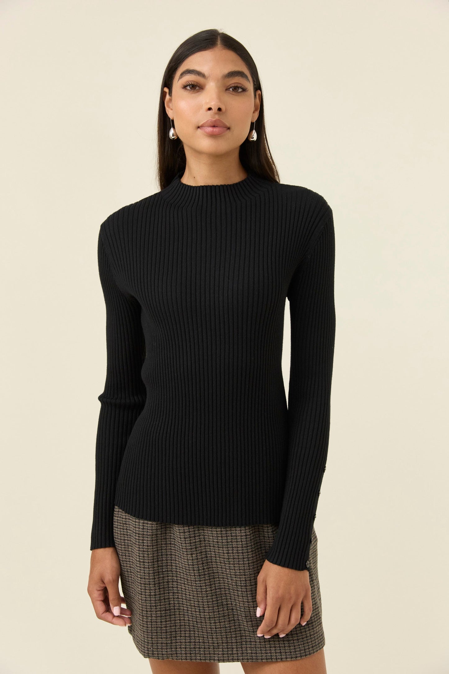 Juno Knit Top, Onyx