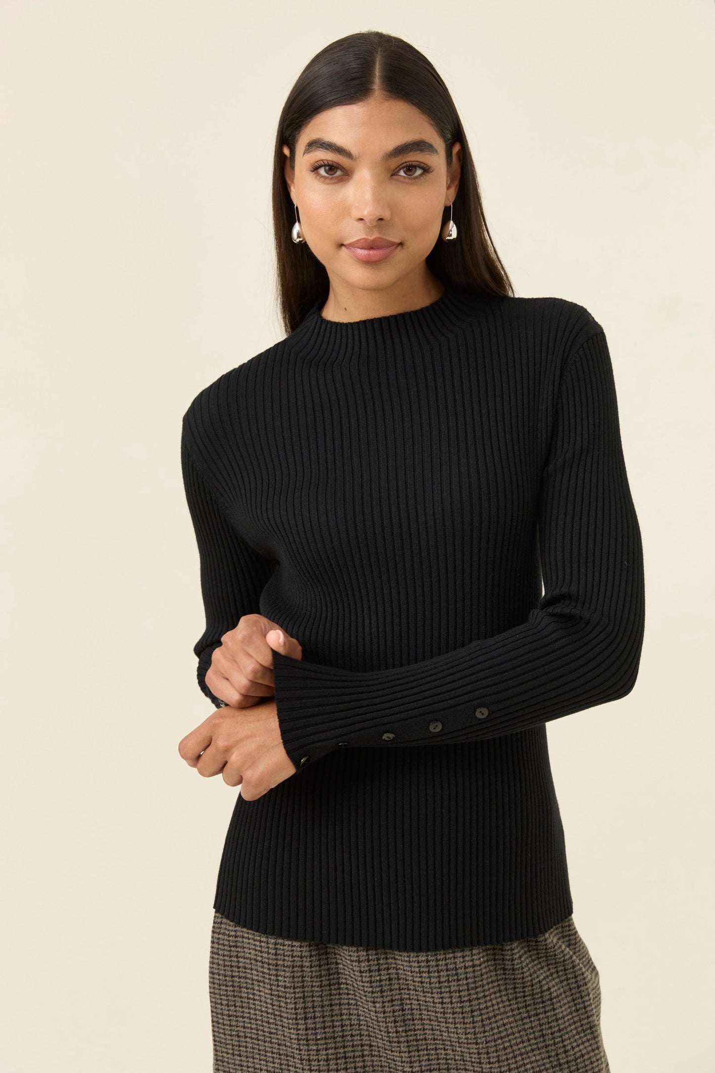 Juno Knit Top, Onyx